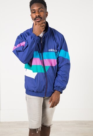 VINTAGE 80S ADIDAS SHELL SPORT JACKET / S1211