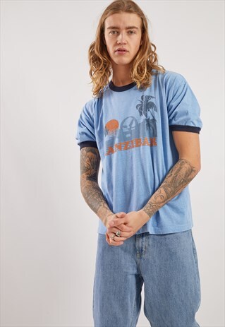 VINTAGE ZANZIBAR GRAPHIC PRINT T-SHIRT