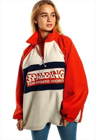 VINTAGE SPALDING 1/4 ZIP SWEATSHIRT SW352