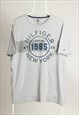 Vintage Tommy Hilfiger 1985 Crewneck Print T-shirt Grey