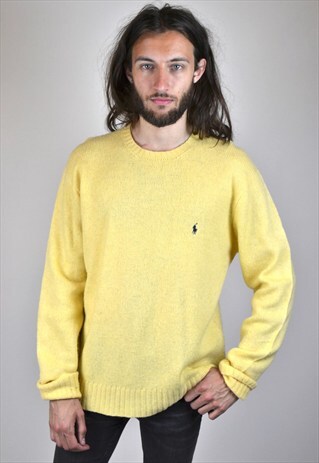 VINTAGE 90'S POLO RALPH LAUREN WOOL JUMPER