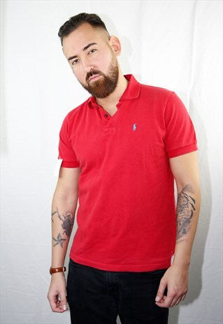 VINTAGE RED POLO SPORT RL SHIRT