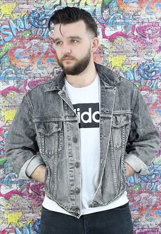LEVI'S BLACK VINTAGE DENIM JACKET. UNISEX.