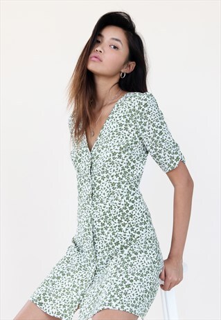 MARCIA DRESS FOREST FLORAL