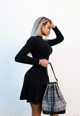 Authentic Vintage Grey Bucket Bag