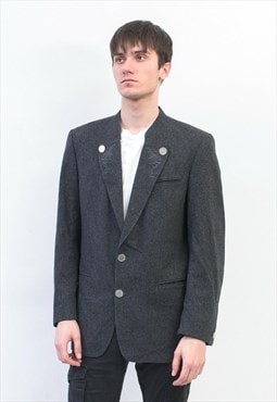 Vintage S Men Suit Jacket UK 38 Sport Coat EU 48 Blazer Wool