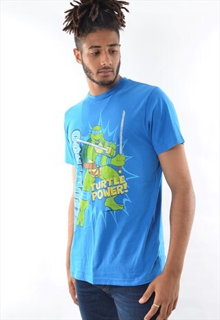 VINTAGE TEENAGE MUTANTS NINJA TURTLES GRAPHIC PRINT T-SHIRT