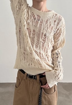 Men's hollow knitted sweater AW24 Vol.1