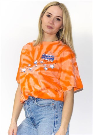 VINTAGE ORANGE TIE DYE T-SHIRT
