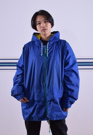 BLUE WATERPROOF HELLY HANSEN COAT
