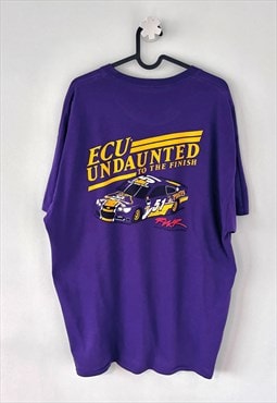 NASCAR Rick ware racing purple graphic T-shirt XL