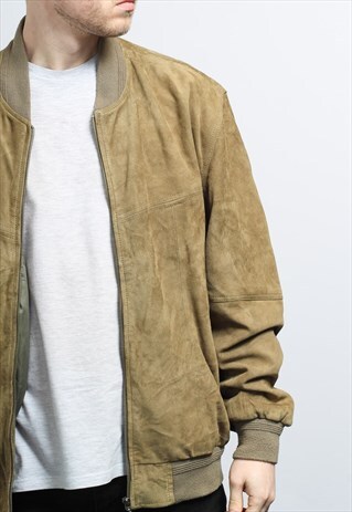 VINTAGE SUEDE BOMBER JACKET