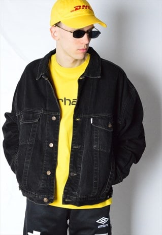 VINTAGE 90S BLACK DIESEL DENIM JACKET