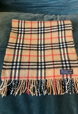 Vintage 1980s Burberry nova check scarf