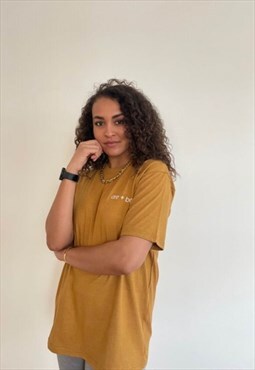 are and be plain camel tee 
