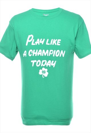 CHAMPION PLAY LIKE A CHAMPION TODAY PRINTED T-SHIRT - M