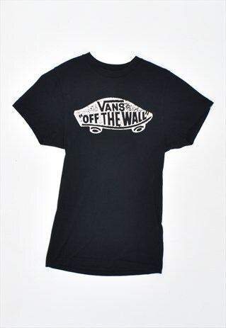 VINTAGE 90'S VANS T-SHIRT TOP BLACK