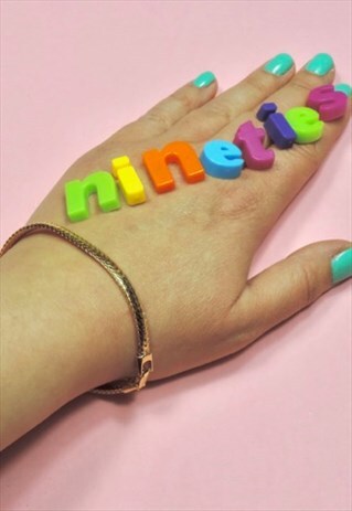 VINTAGE 90S GOLD METAL BRACELET