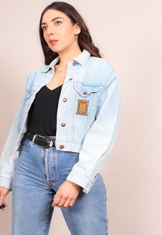 VINTAGE 80S CROPPED DENIM JACKET