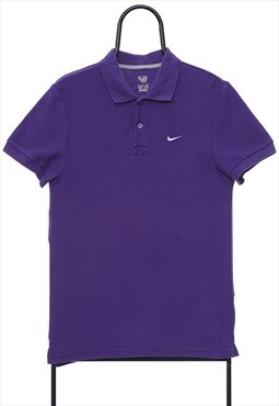 Vintage Nike Purple Logo Polo Shirt Mens
