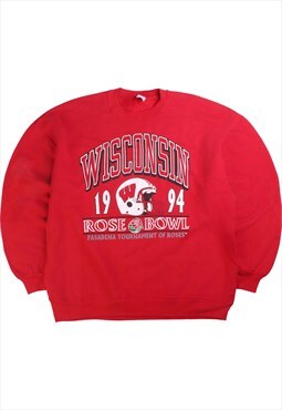 Vintage  Jerzees Sweatshirt Wisconsin 1994 Rose Bowl