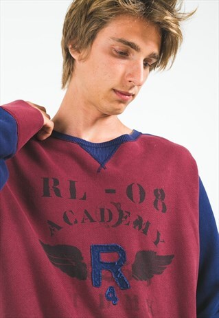 VINTAGE 80S POLO RALPH LAUREN SWEATSHIRT/ S4256