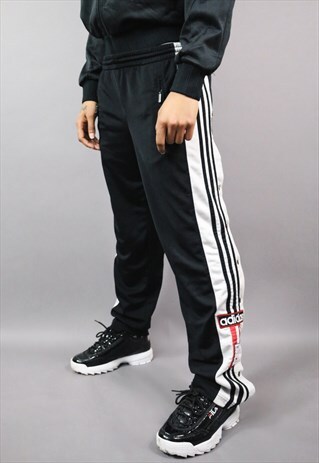 VINTAGE ADIDAS TRACKSUIT JOGGERS / BOTTOMS / POPPERS