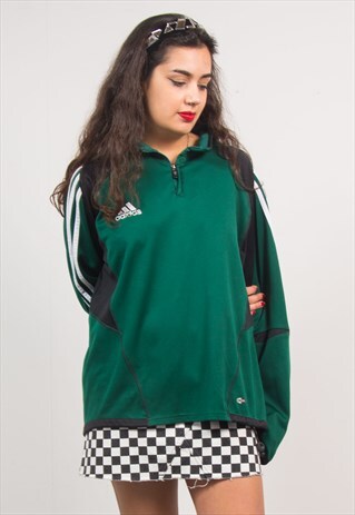 ADIDAS VINTAGE 90'S QUARTER ZIP SWEATSHIRT