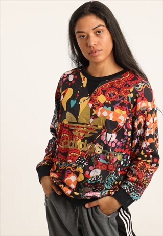 VINTAGE ADIDAS PRINTED SPELLOUT SWEATSHIRT