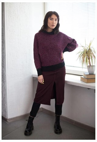 VINTAGE 80'S PURPLE JUMPER