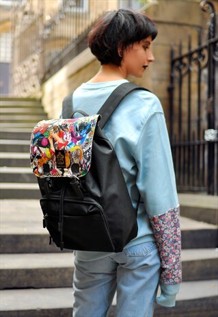 POP ART PANEL LAPTOP BACKPACK
