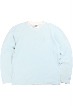 Vintage  Adidas Sweatshirt Crewneck Heavyweight Blue Small
