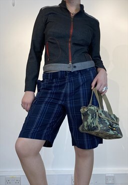 Y2K Nike plaid shorts jorts