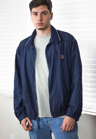 VINTAGE TOMMY HILFIGER BOMBER JACKET LOGO 90S L 13