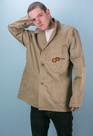 VINTAGE FRENCH WORKER CHORE JACKET
