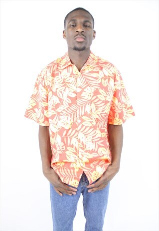 VINTAGE ABSTRACT 90'S PATTERNED SHIRT