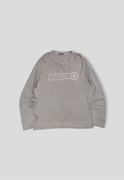 Vintage Stone Island Denims Embroidered Logo Top in Grey