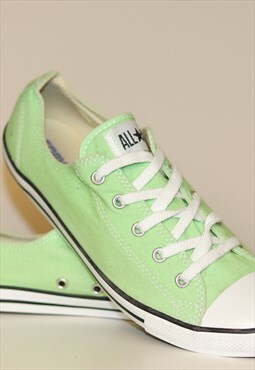 Mint Green Canvas All Star Converse Trainers UK 7.5