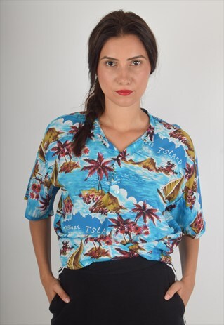 VINTAGE SHIRT FESTIVAL PRINT 90'S (949)