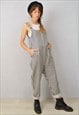 STRIPE DUNGAREES LINEN COTTON WORKWEAR FRENCH STYLE UNISEX