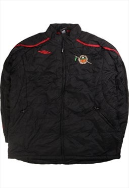 Vintage 90's Umbro Puffer Jacket Football Full Zip Up