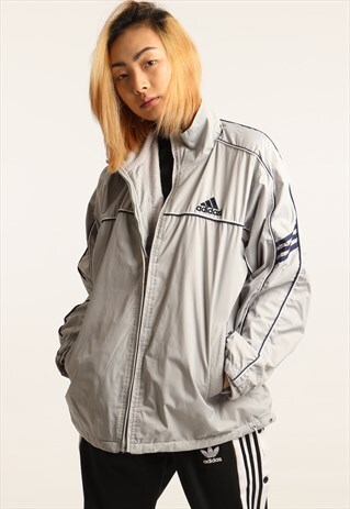 VINTAGE ADIDAS FLEECE LINED REVERSIBLE JACKET