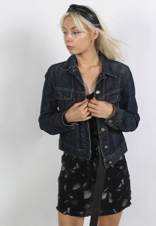 VINTAGE FRENCH CONNECTION 90'S DENIM JACKET BLUE