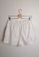 ELLESSE 80'S 90'S SUMMER WHITE TENNIS COTTON SHORTS RETRO