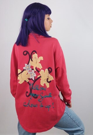 S. OLIVER VINTAGE 90'S OVERSIZED EMBROIDERY SWEATSHIRT