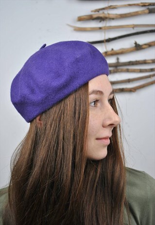 VIOLET COLOR CLASSIC BERET