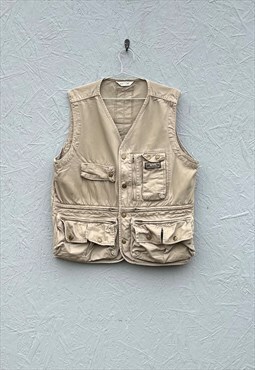 Vintage Tan Utility Vest 