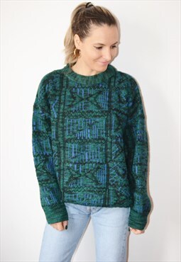 Vintage 80s HUGO BOSS Casual Knit Sweatshirt Jumper