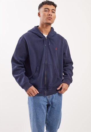 VINTAGE RALPH LAUREN ZIP-UP HOODIE