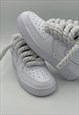 AIR FORCE 1 ''ROPE LACES'' THICK CHUNKY LACES CUSTOM WHITE